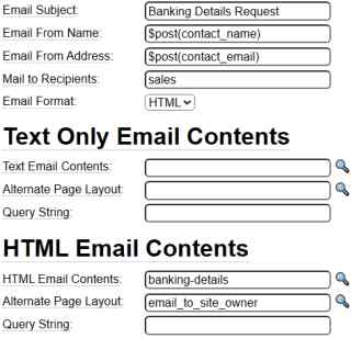 Mailform example Mailform example