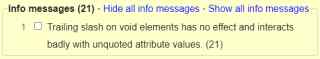 Trailing Slash Informational Messages Trailing Slash Informational Messages