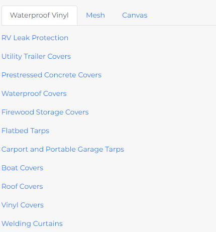 Sample tabbed control