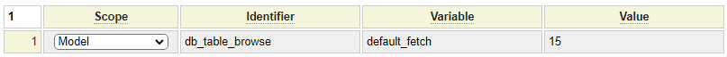 Default the number of rows to be fetched