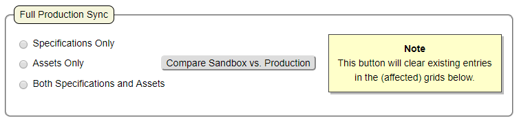 Full production sync