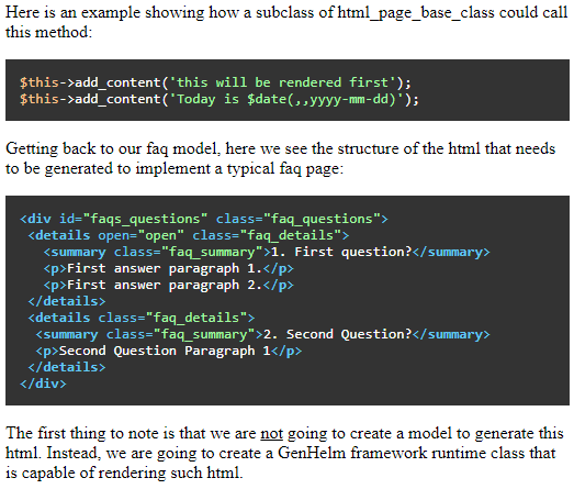 codesample Used in wysiwyg