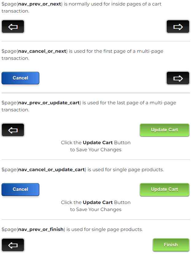 Examples of built-in buttons. Examples of built-in buttons.