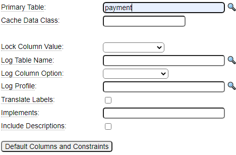 Generate default values in the db object Generate default values in the db object