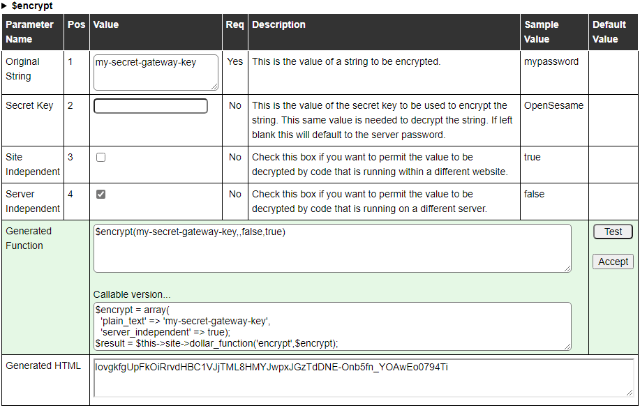 Encrypt dollar function help Encrypt dollar function help