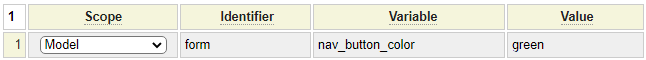 Config Settings to set button colors Config Settings to set button colors