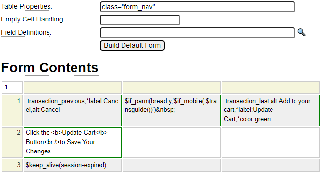system buttons_update_cart page for transaction navigation system buttons_update_cart page for transaction navigation